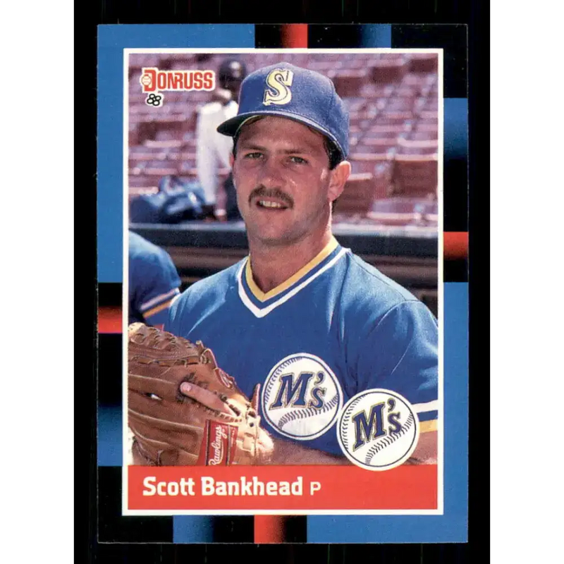 1988 Donruss #70 Scott Bankhead EX Seattle Mariners Baseball Card - Baseball Card Single