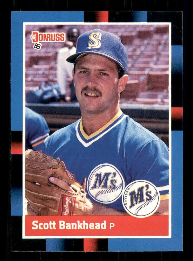 1988 Donruss #70 Scott Bankhead NM-MT Seattle Mariners Baseball Card - Baseball Card Single