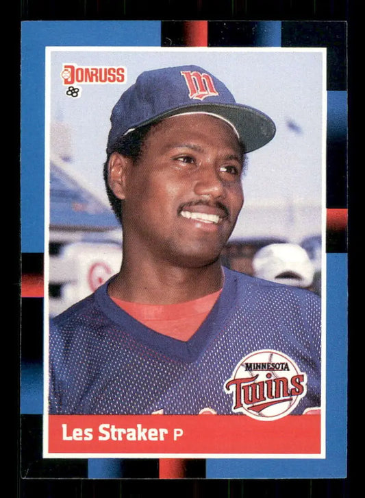 1988 Donruss #73 Les Straker NM-MT Minnesota Twins Baseball Card - Baseball Card Single