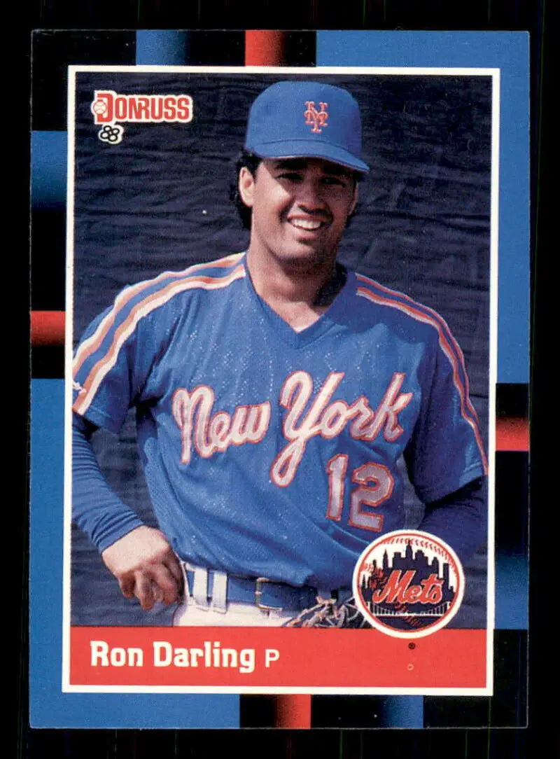 1988 Donruss #76 Ron Darling NM-MT New York Mets Baseball Card - Baseball Card Single