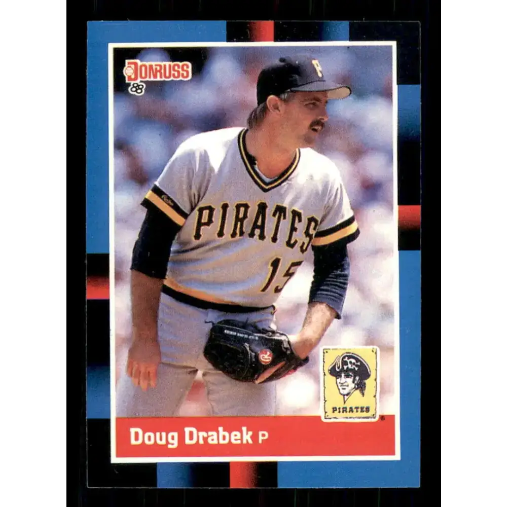 1988 Donruss #79 Doug Drabek EX Pittsburgh Pirates Baseball Card