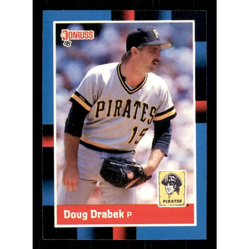 1988 Donruss #79 Doug Drabek EX Pittsburgh Pirates Baseball Card - Baseball Card Single