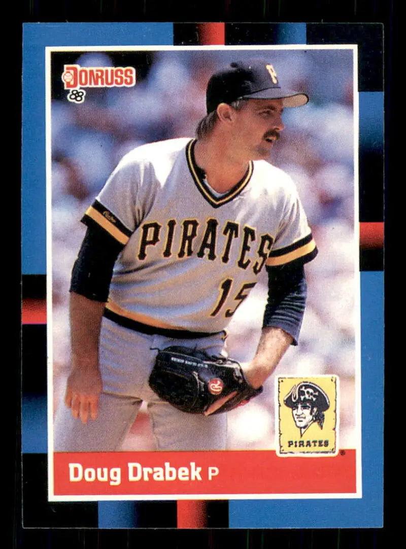 1988 Donruss #79 Doug Drabek NM-MT Pittsburgh Pirates Baseball Card - Baseball Card Single