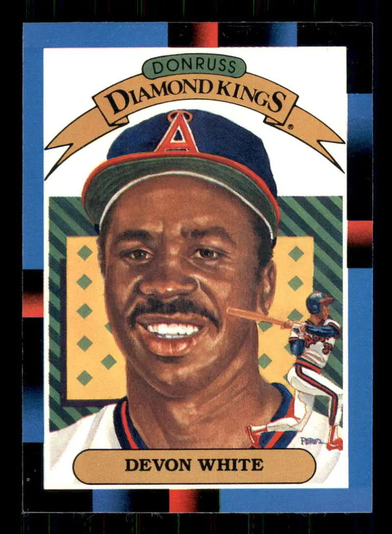 1988 Donruss #8 Devon White NM-MT California Angels Baseball Card - Baseball Card Single