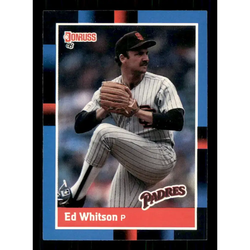 1988 Donruss #81 Ed Whitson EX San Diego Padres Baseball Card - Baseball Card Single