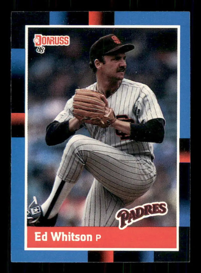 1988 Donruss #81 Ed Whitson NM-MT San Diego Padres Baseball Card - Baseball Card Single
