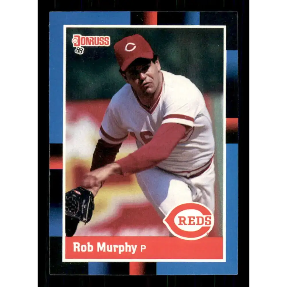 1988 Donruss #82 Rob Murphy EX Cincinnati Reds Baseball Card - Baseball Card Single