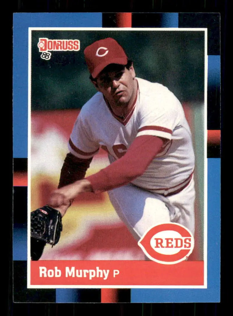 1988 Donruss #82 Rob Murphy NM-MT Cincinnati Reds Baseball Card - Baseball Card Single