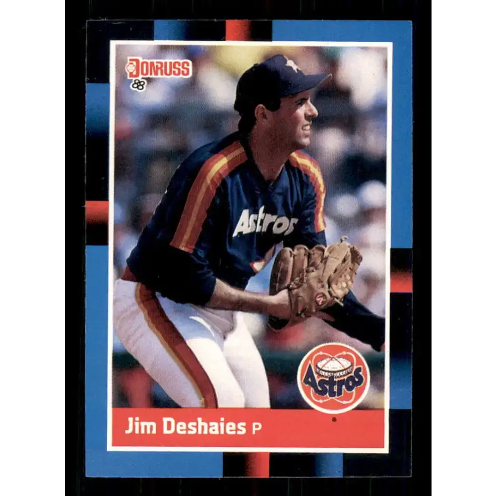 1988 Donruss #85 Jim Deshaies EX Houston Astros Baseball Card Image 1