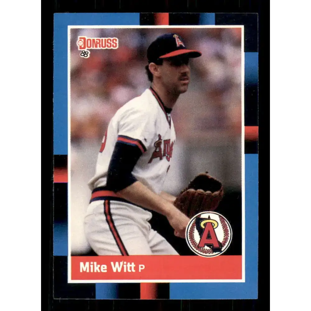 1988 Donruss #86 Mike Witt EX California Angels Baseball Card - Baseball Card Single