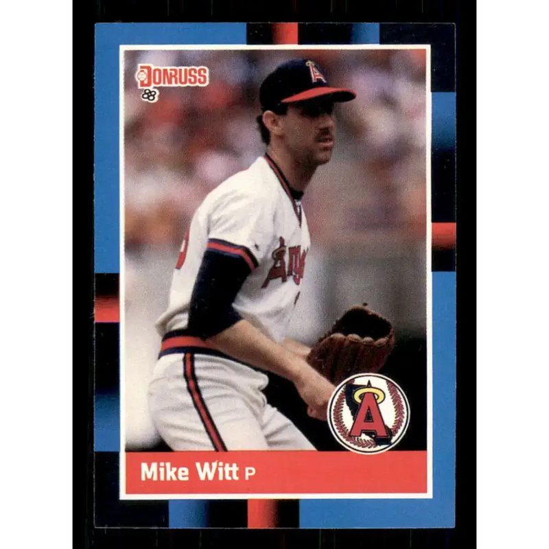 1988 Donruss #86 Mike Witt EX California Angels Baseball Card - Baseball Card Single