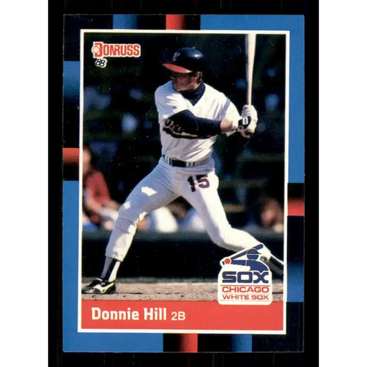 1988 Donruss #87 Donnie Hill EX Chicago White Sox Baseball Card - Baseball Card Single