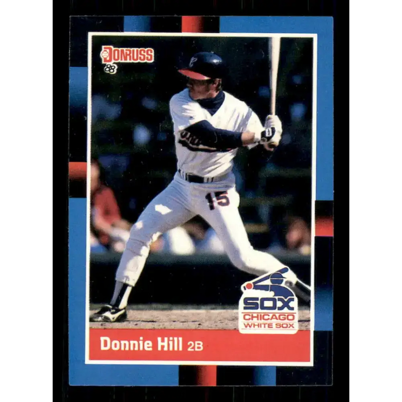 1988 Donruss #87 Donnie Hill EX Chicago White Sox Baseball Card - Baseball Card Single