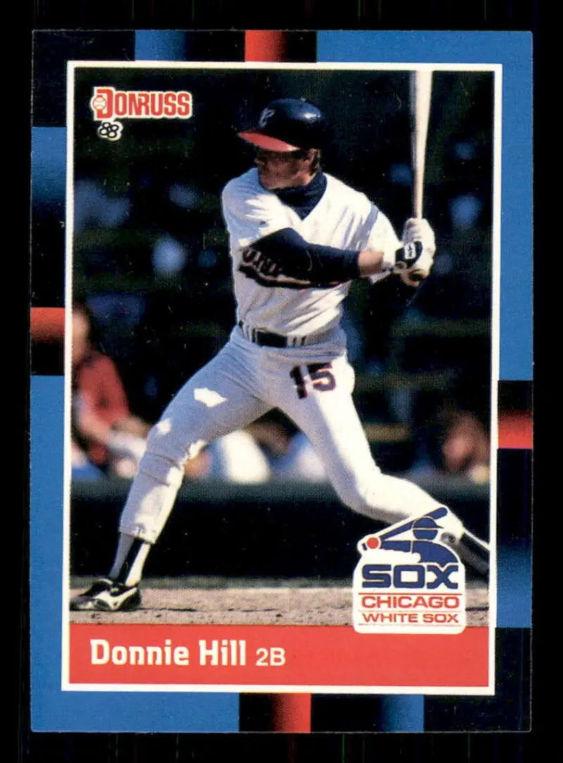 1988 Donruss #87 Donnie Hill NM-MT Chicago White Sox Baseball Card - Baseball Card Single