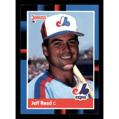 1988 Donruss #88 Jeff Reed EX Montreal Expos Baseball Card
