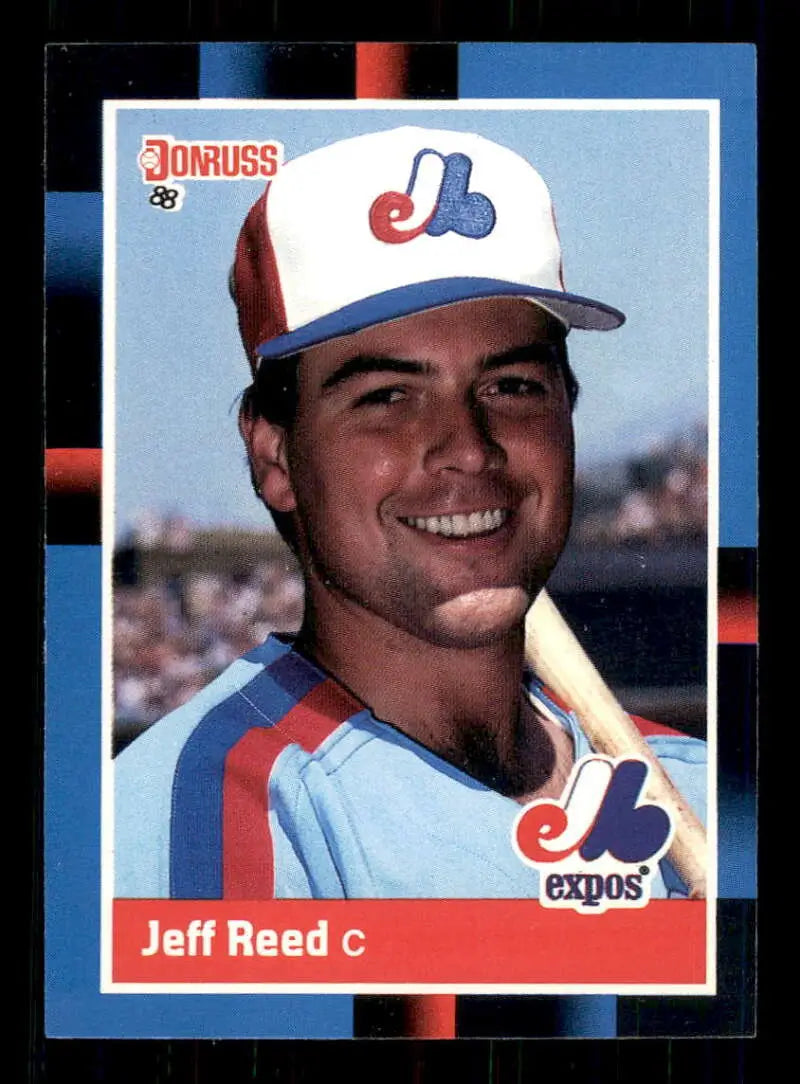 1988 Donruss #88 Jeff Reed NM-MT Montreal Expos Baseball Card - Baseball Card Single