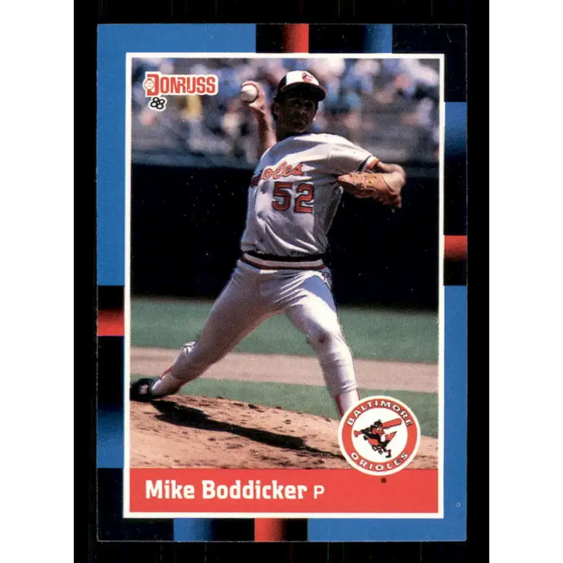 1988 Donruss #89 Mike Boddicker EX Baltimore Orioles Baseball Card - Baseball Card Single