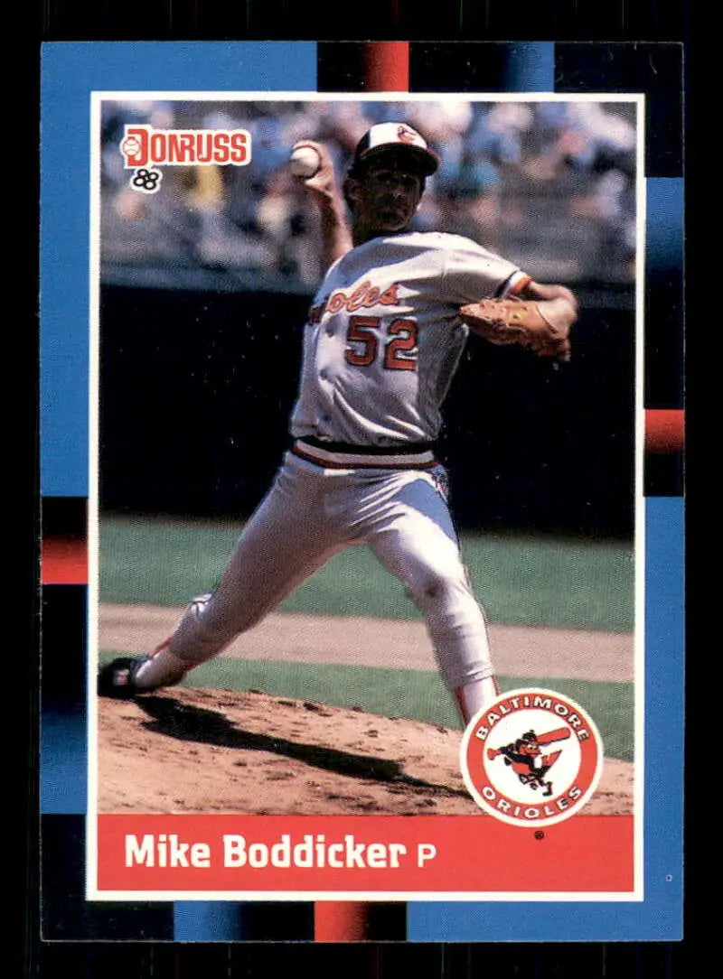 1988 Donruss #89 Mike Boddicker NM-MT Baltimore Orioles Baseball Card - Baseball Card Single