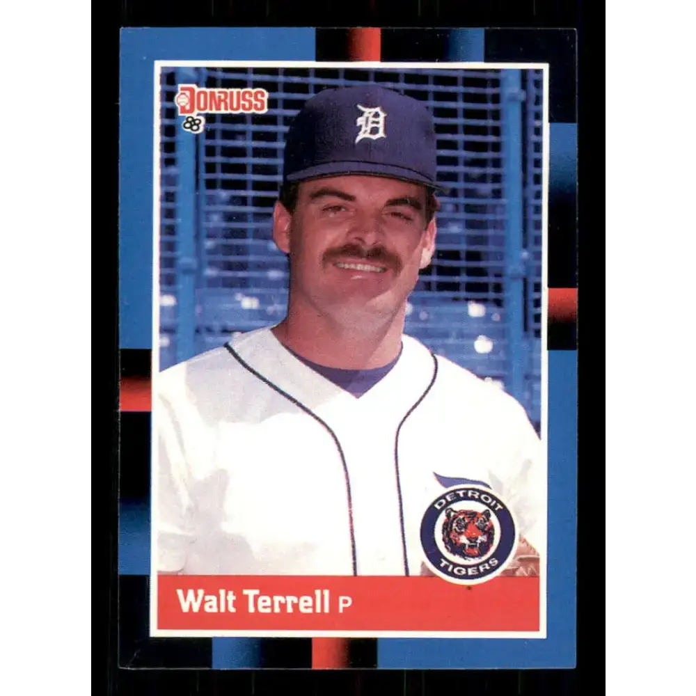 1988 Donruss #91 Walt Terrell EX Detroit Tigers Baseball Card - Baseball Card Single