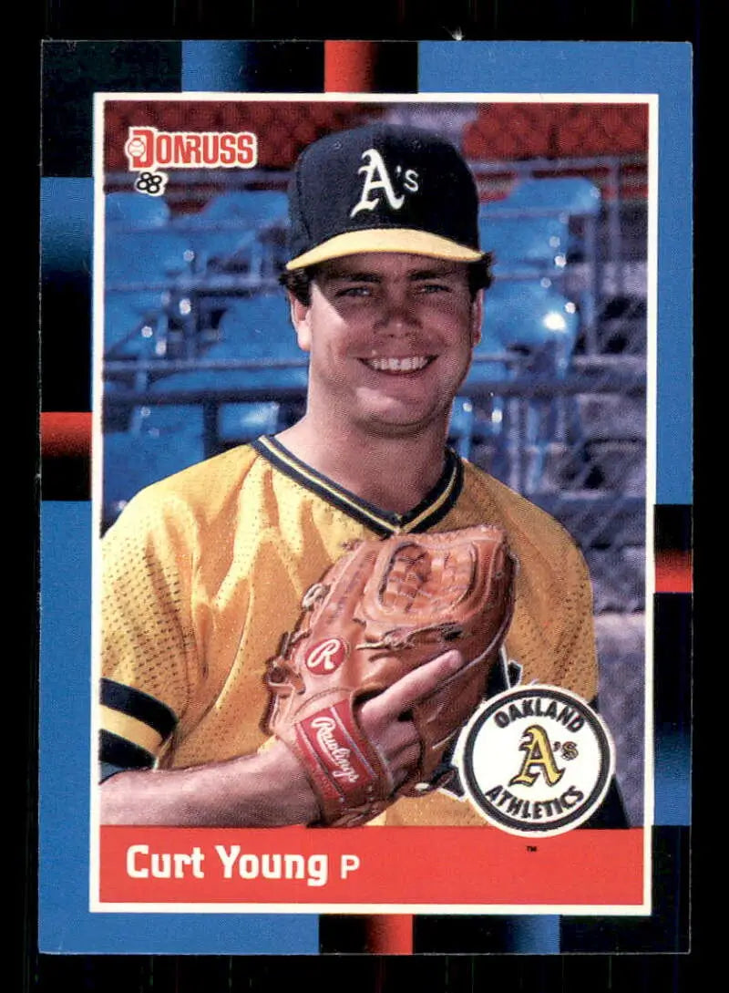 1988 Donruss #97 Curt Young NM-MT Oakland Athletics Baseball Card - Baseball Card Single