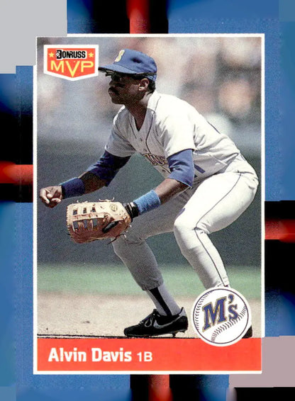 Vintage baseball card featuring Alvin Davis from 1988 Donruss Bonus MVPs collection