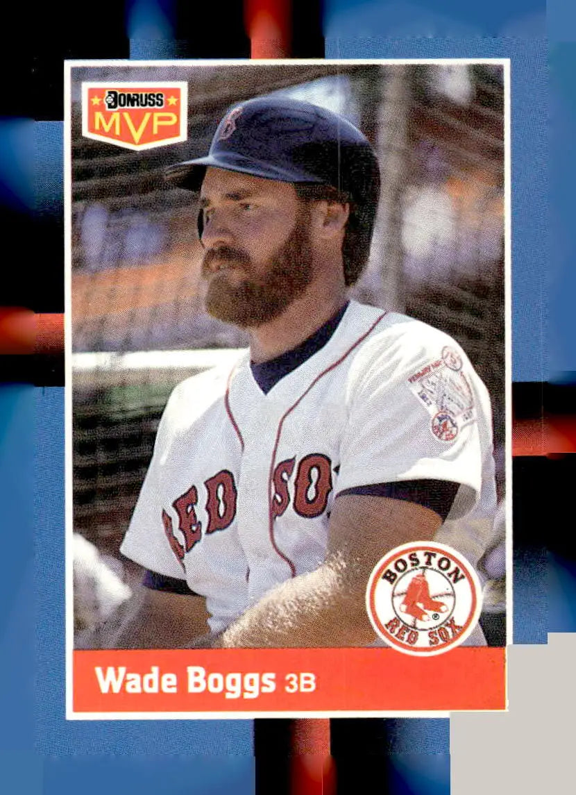 1988 Donruss Wade Boggs Bonus MVPs baseball card featuring Wade Boggs from 1990 Donruss MVP series