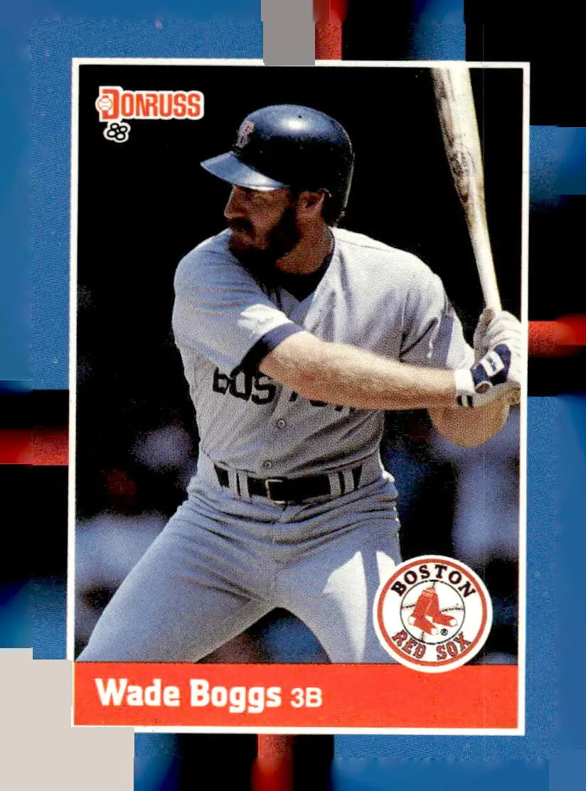 1988 Donruss Wade Boggs baseball card from Boston Red Sox Team Collection