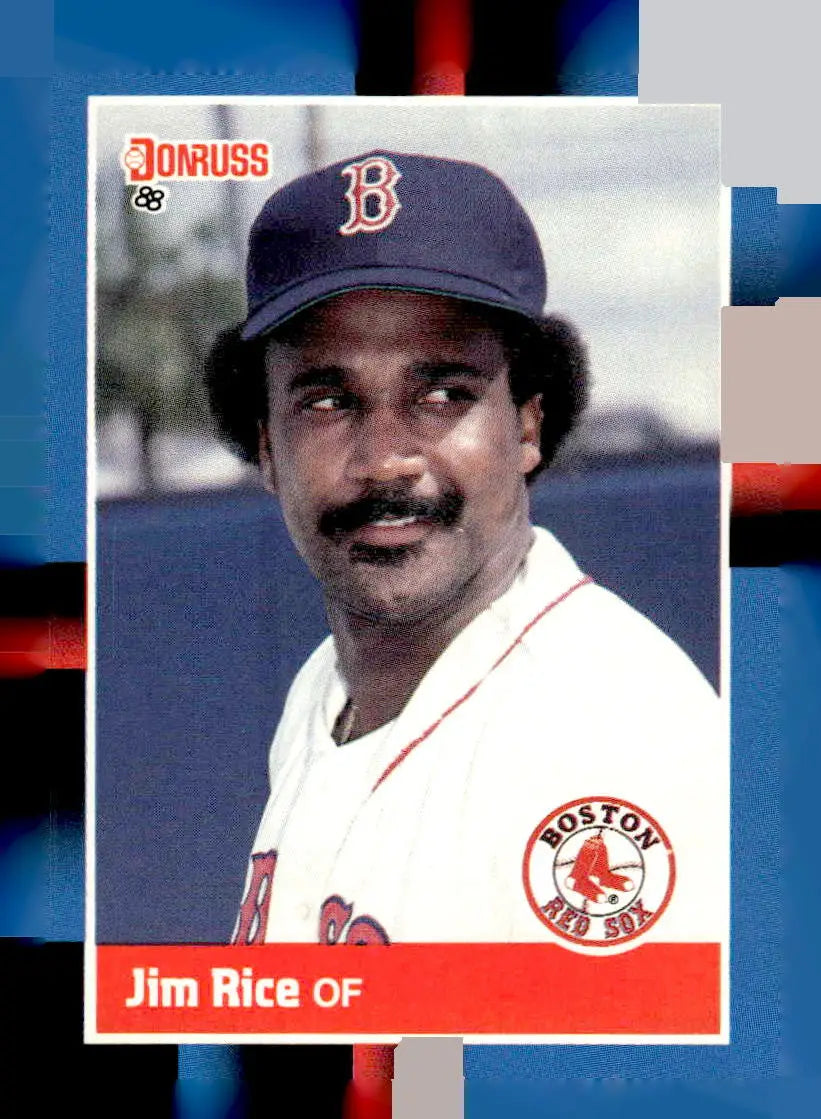 1988 Donruss Jim Rice Boston Red Sox baseball card in Boston Red Sox team collection
