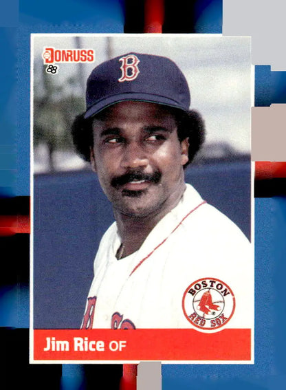 1988 Donruss Jim Rice Boston Red Sox baseball card in Boston Red Sox team collection