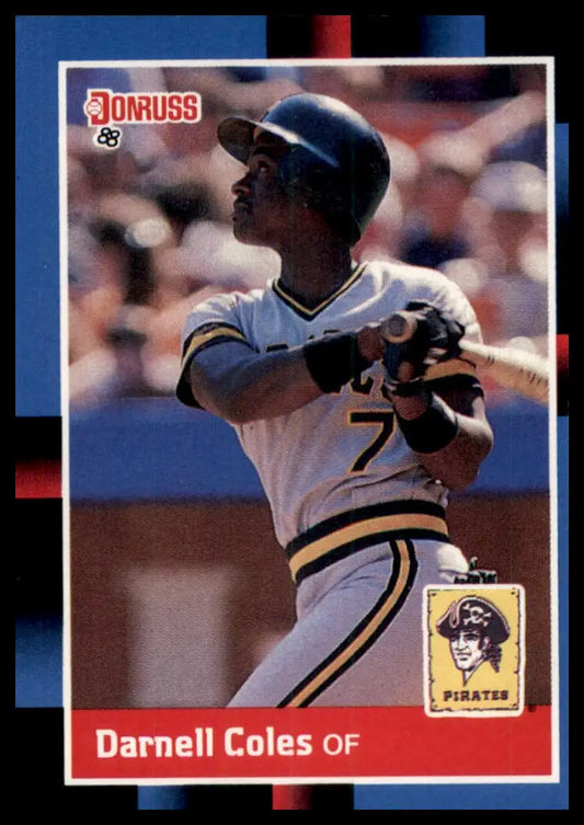1988 Donruss Darnell Coles 572 Pittsburgh Pirates NM - Baseball Card Single