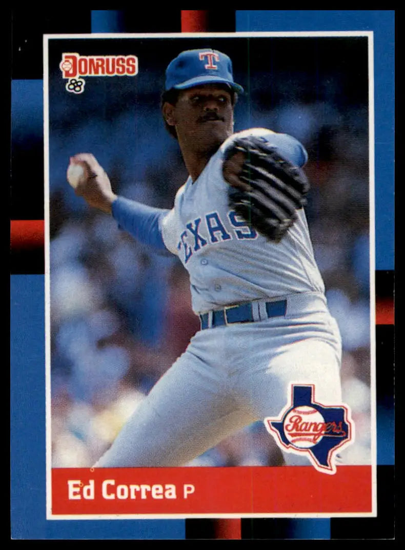1988 Donruss Ed Correa 57 Texas Rangers NM - Baseball Card Single