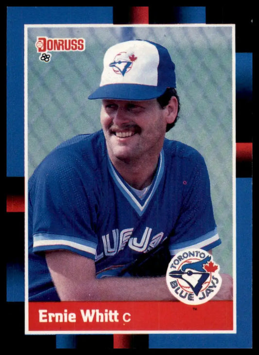 1988 Donruss Ernie Whitt 394 Toronto Blue Jays NM - Baseball Card Single
