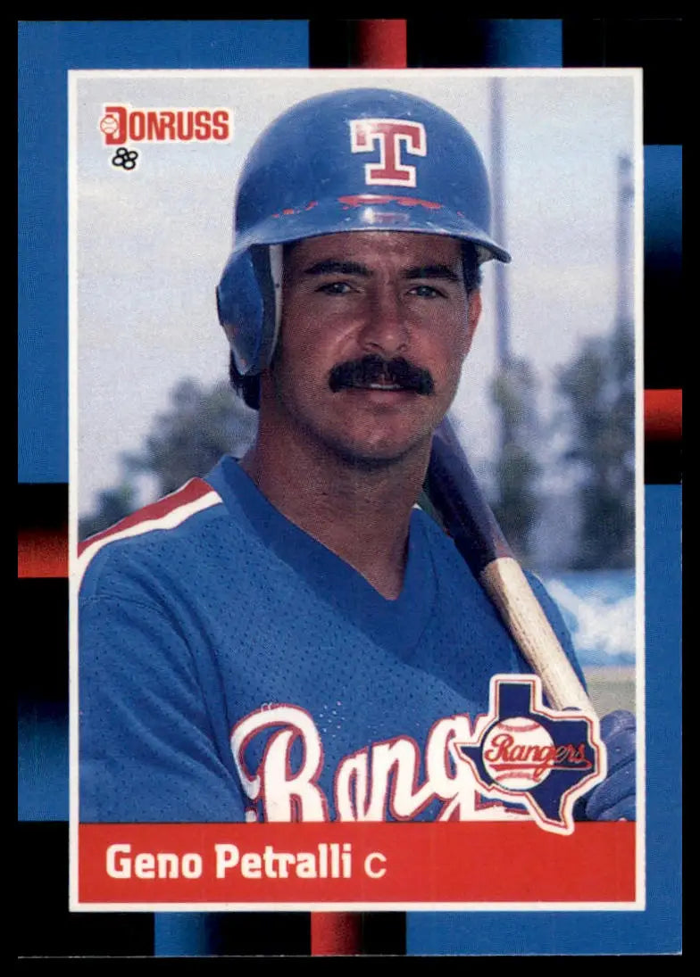 1988 Donruss Geno Petralli 506 Texas Rangers NM - Baseball Card Single