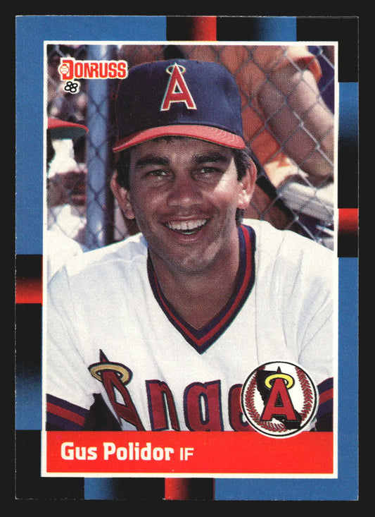 1988 Donruss Gus Polidor #356 California Angels - Baseball Card Single