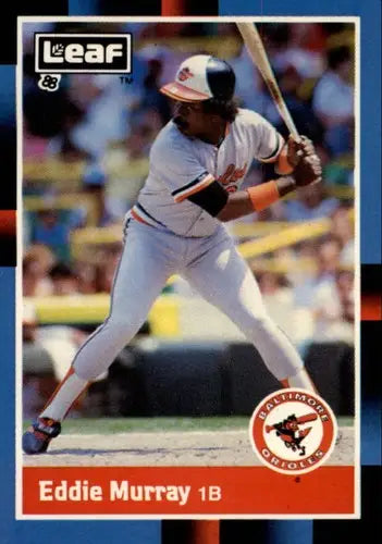 1988 Donruss Leaf Eddie Murray baseball trading card with original gloss
