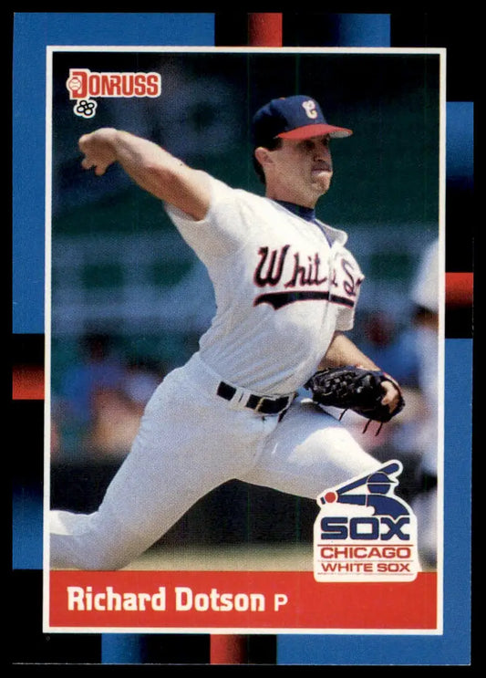 1988 Donruss Richard Dotson 124 Chicago White Sox NM - Baseball Card Single
