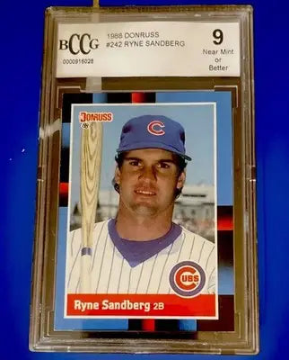 1988 Donruss - Ryne Sandberg #242 Solid Blue Upper Right Corner - Baseball Card Single