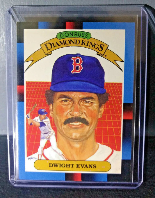 1988 Dwight Evans Donruss Diamond Kings #16 Baseball Card - Baseball Card Single