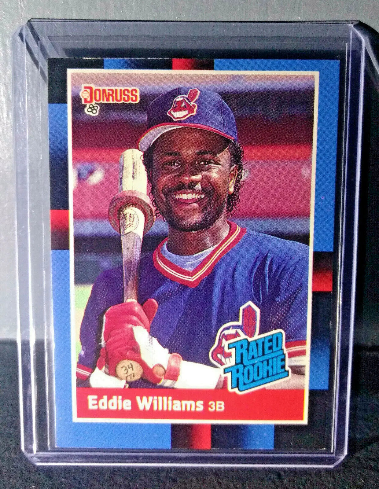 1988 Eddie Williams Donruss Rated Rookie #46 Baseball Card - Baseball Card Single