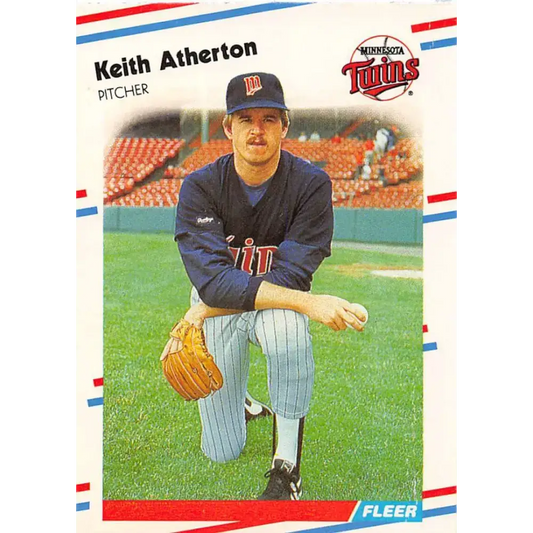 1988 Fleer #1 Keith Atherton EX Excellent Minnesota Twins Baseball Card