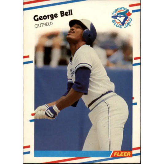 1988 Fleer #103 George Bell EX Excellent Toronto Blue Jays Baseball Card