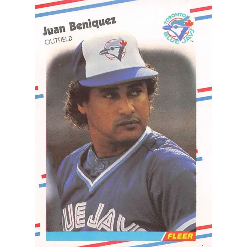 1988 Fleer #104 Juan Beniquez EX Excellent Toronto Blue Jays Baseball Card - Baseball Card Single