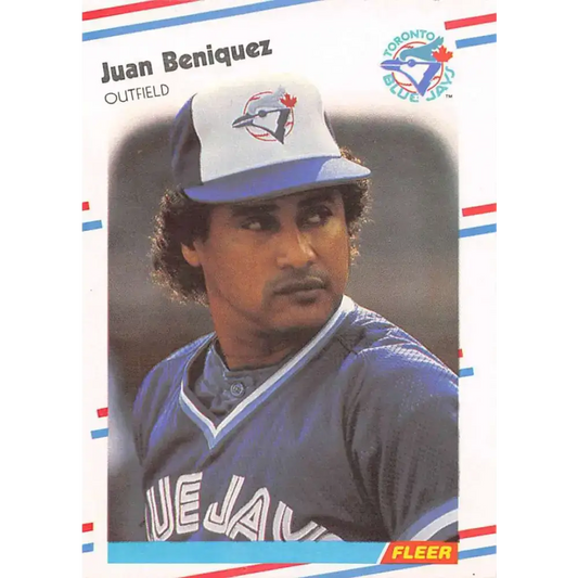 1988 Fleer #104 Juan Beniquez EX Excellent Toronto Blue Jays Baseball Card