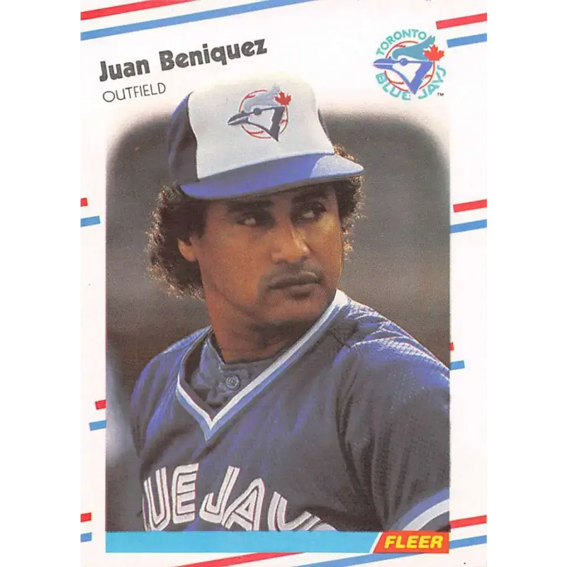 1988 Fleer #104 Juan Beniquez EX Excellent Toronto Blue Jays Baseball Card - Baseball Card Single