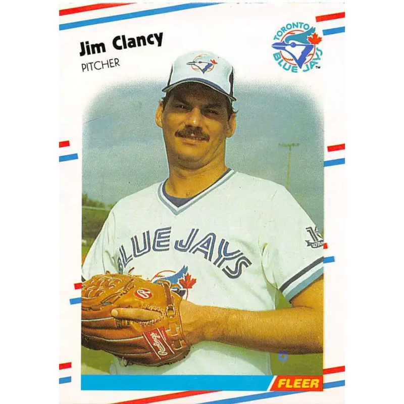 1988 Fleer #106 Jim Clancy EX Excellent Toronto Blue Jays Baseball Card - Baseball Card Single