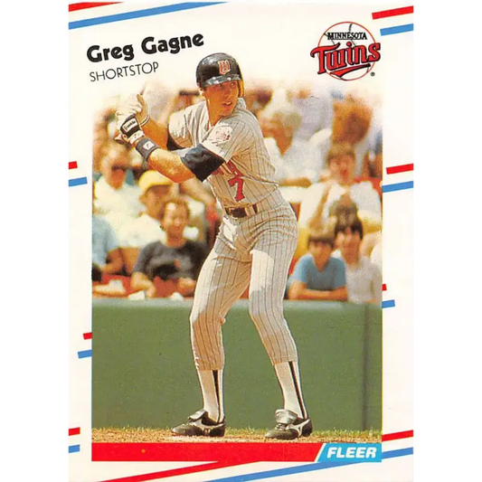 1988 Fleer #11 Greg Gagne EX Excellent Minnesota Twins Baseball Card