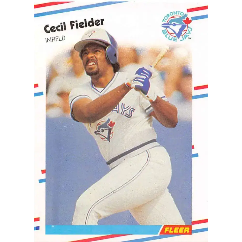 1988 Fleer #110 Cecil Fielder EX Excellent Toronto Blue Jays Baseball Card - Baseball Card Single