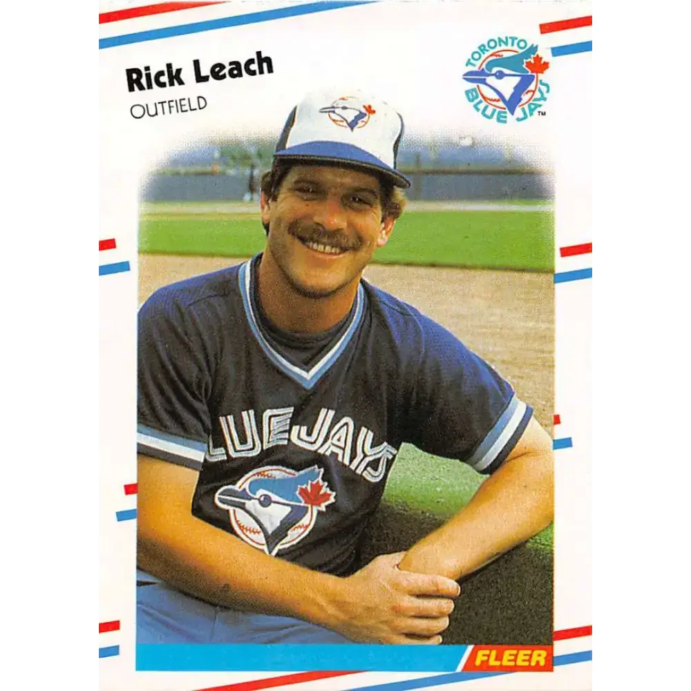 1988 Fleer #115 Rick Leach EX Excellent Toronto Blue Jays Baseball Card - Baseball Card Single