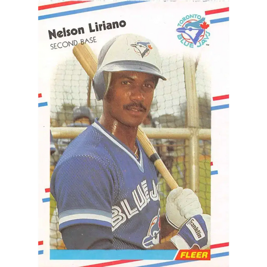 1988 Fleer #117 Nelson Liriano EX Excellent RC Rookie Toronto Blue Jays Baseball Card