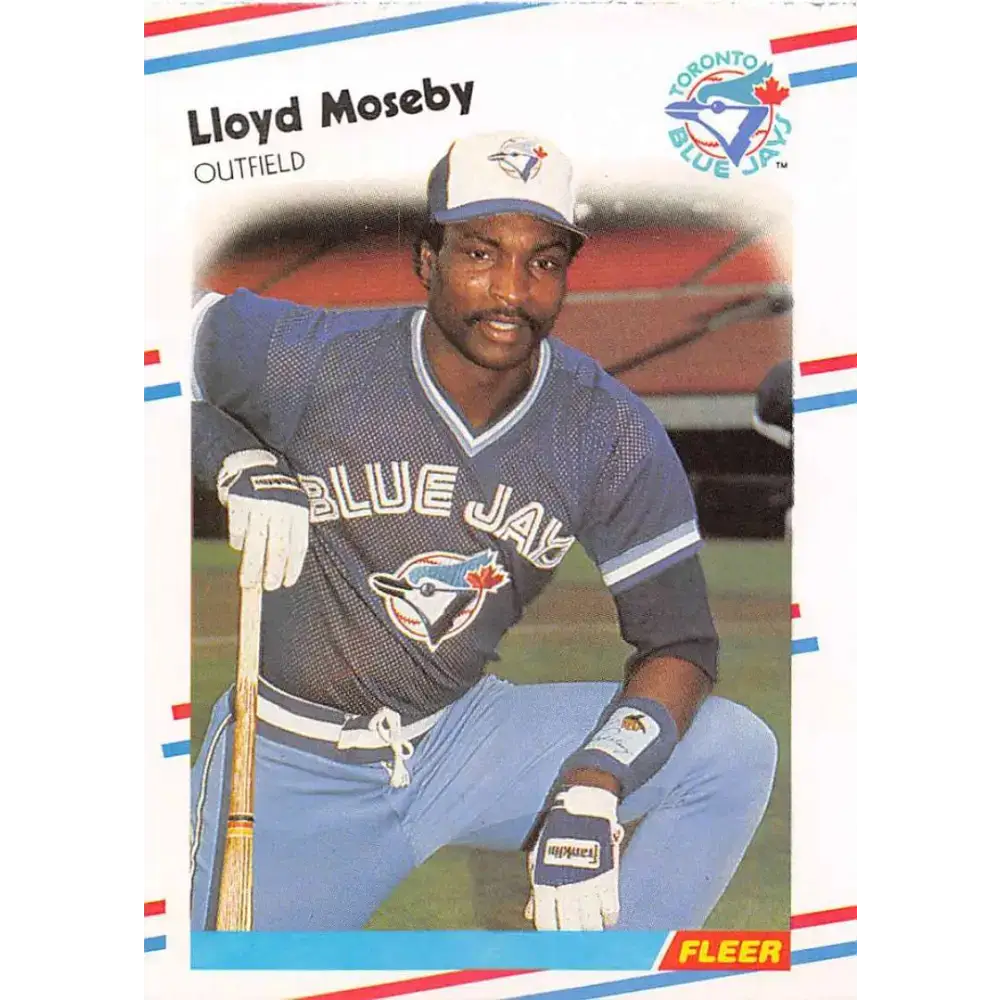 1988 Fleer #119 Lloyd Moseby EX Excellent Toronto Blue Jays Baseball Card - Baseball Card Single
